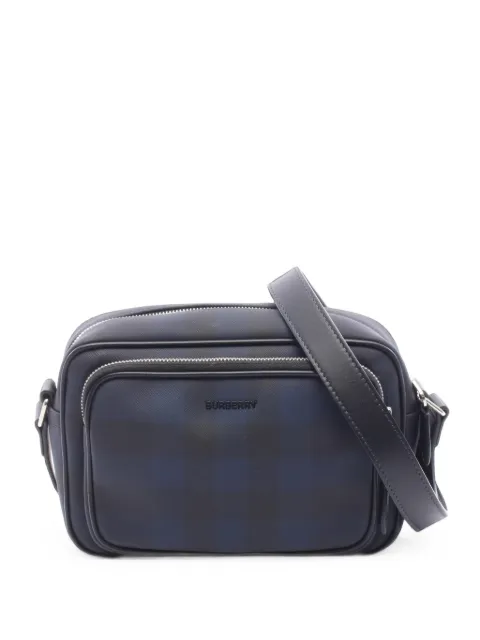Burberry Pre-Owned 2010s Paddy check-pattern shoulder bag Blue 1102963