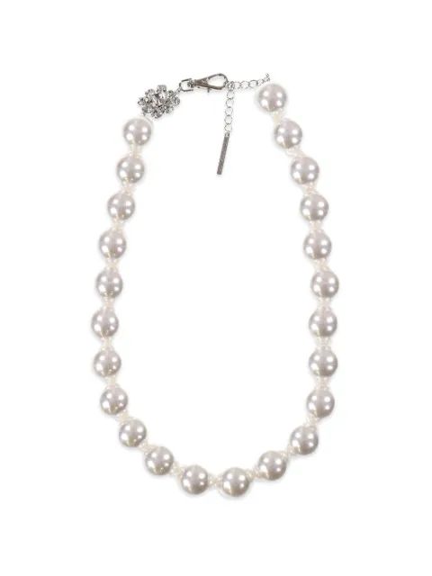 YELLOWSWALLOW crystal-embellished pearl necklace White YLSW1006WHT
