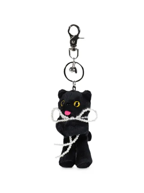 COMFORT Piyong faux-pearl keyring Black 2POBKR01BKRIBON