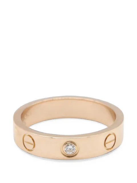 Cartier 2010s mini Love diamond ring Pink 1102661EUI963