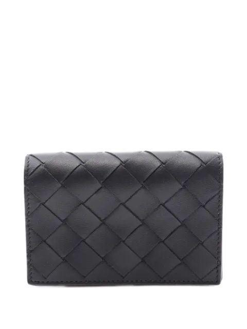 Bottega Veneta Pre-Owned Intrecciato card holder Black 1102120