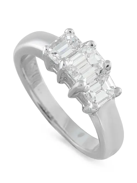 LB Exclusive diamond three-stone ring Silver MF19080526