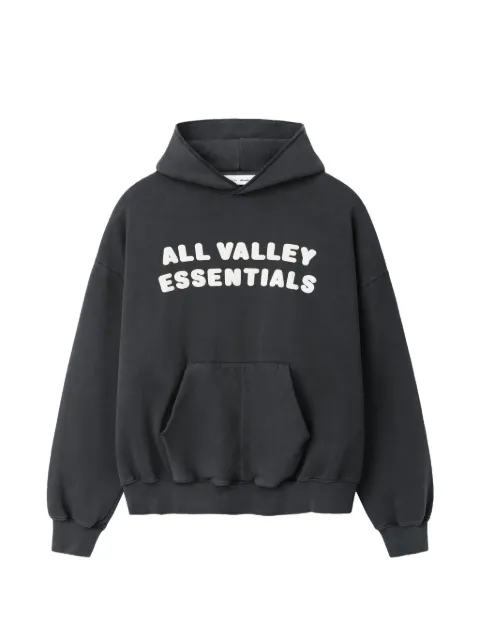 FEAR OF GOD ESSENTIALS 90s logo-print hoodie Grey RW00289