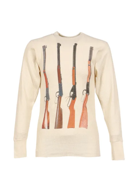 Joshua J. Slug Thermal graphic-print sweater Neutrals JJ0024011