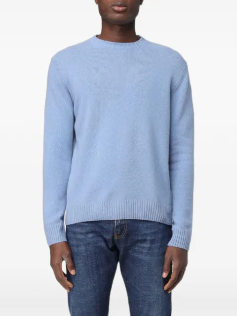 XC crew-neck ribbed-trim sweater Blue 2690511181