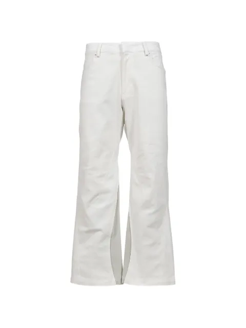 XLIM concealed-fastening straight-leg trousers White XLEP9TR02