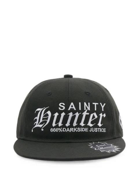 SAINT MXXXXXX Sainty Hunter embroidered cap Black SMMK80000C35