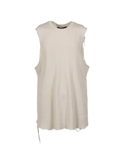 JUN/NAKAYAMA distressed thermal T-shirt Neutrals JNSS25015