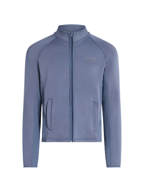 GUESS USA Ryota logo-print zip-up sweatshirt Blue Z5BQ01KCNS2