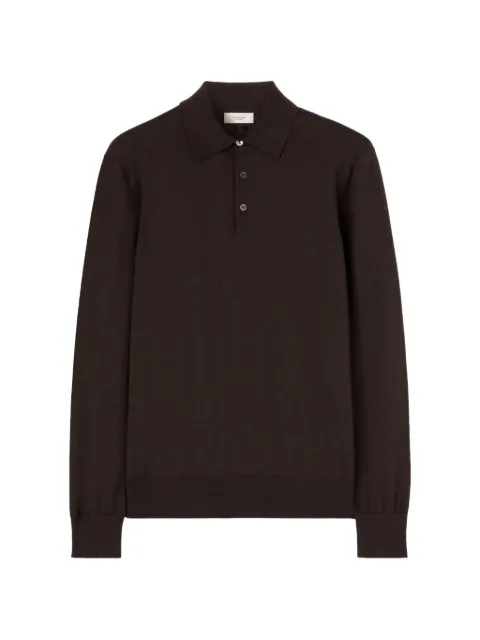 Agnona long-sleeve polo shirt Brown K306U180D1813M76