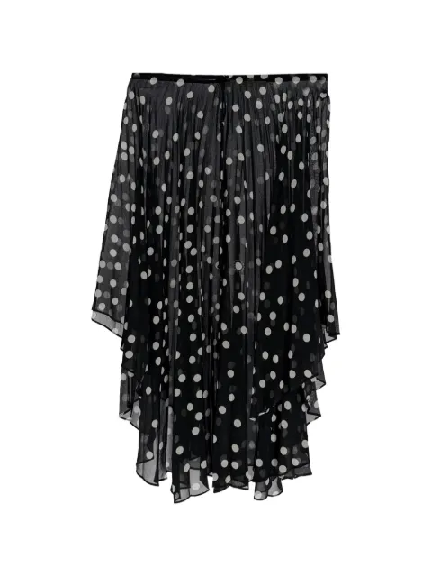 Stella McCartney Pre-Owned polka-dot plissé skirt Black RFCPUGBCL785063W