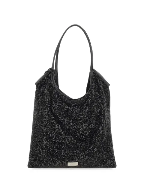 TWENTY FOURHAITCH Nela Maxi rhinestone-embellished tote bag Black BAG082NERO
