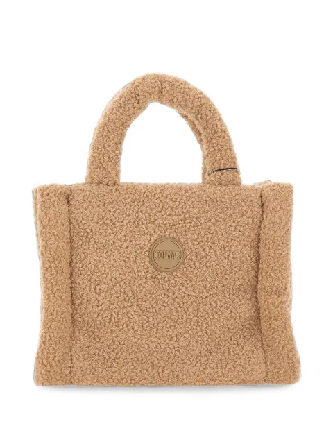 Colmar teddy-effect logo-patch tote bag Neutrals 49000045R3XB636