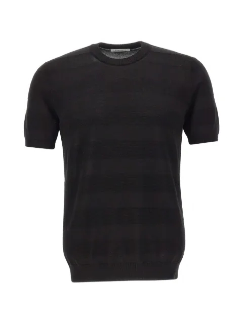 Kangra striped short-sleeve T-shirt Black 302421