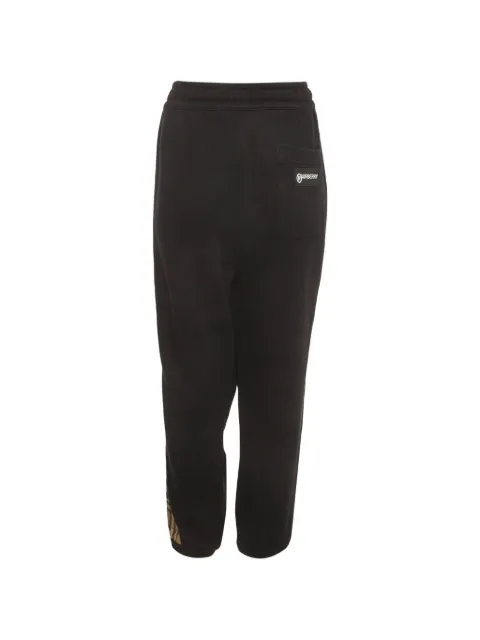 Burberry Pre-Owned Check-stripe track pants Black 1410766