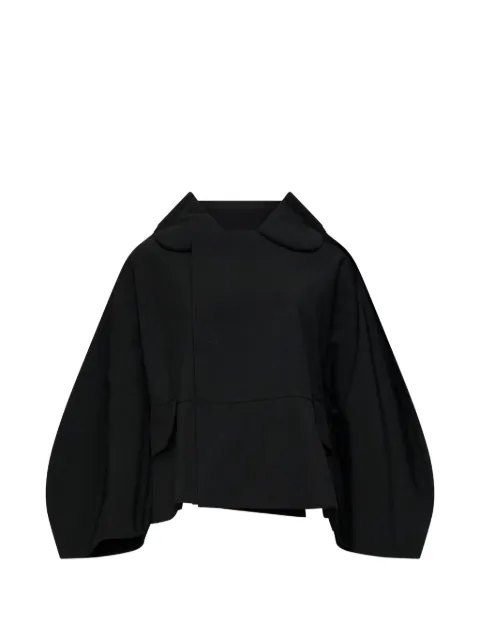 Comme Des Garçons Comme Des Garçons cropped balloon-sleeve wool jacket Black RRJ02405111A