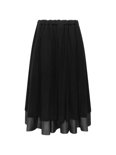 Comme Des Garçons pleated drawstring midi skirt Black GRS00205111A