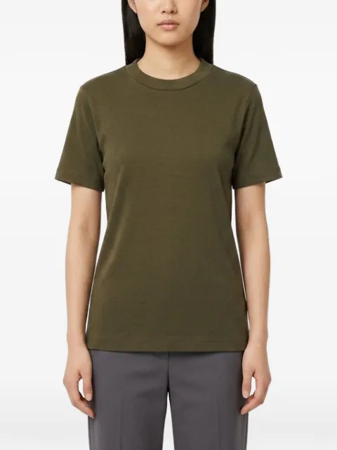 FEAR OF GOD ESSENTIALS ribbed logo-patch T-shirt Green RW00367