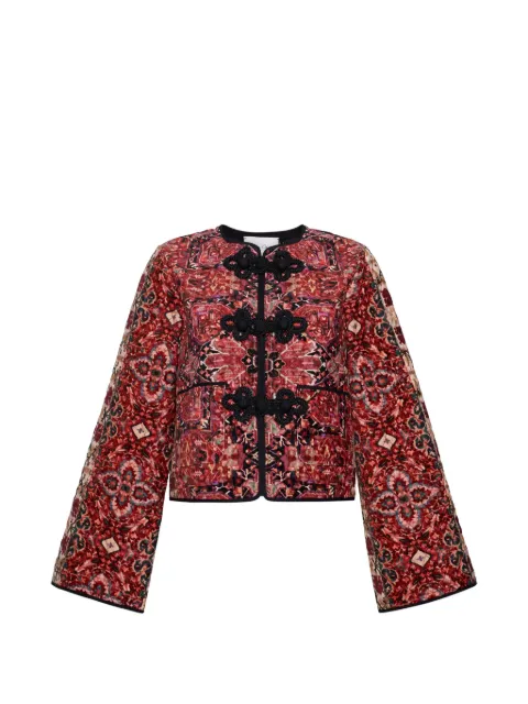 Cara Cara Yanna frog-fastening jacket Red 3274TAPR