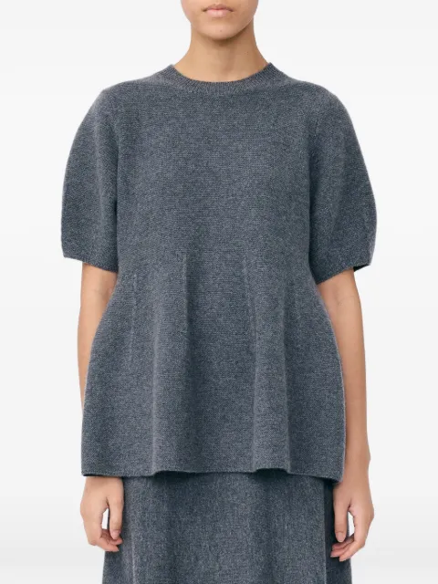 Lisa Yang Mella puff-sleeve top Grey 2026410