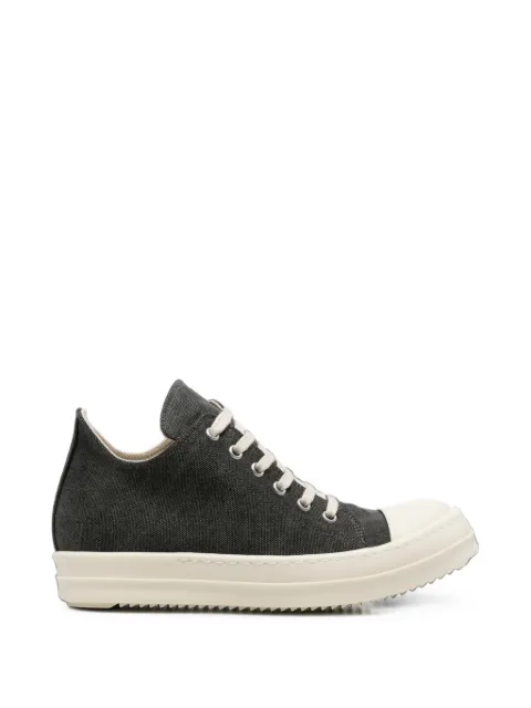 Rick Owens DRKSHDW canvas low-top sneakers Black DS02F6802CVG