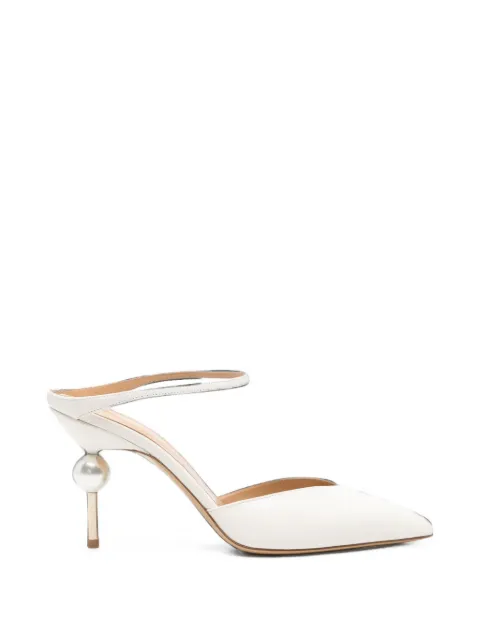 Camilla Gabrieli Emma pearl-embellished pumps White EMMA85