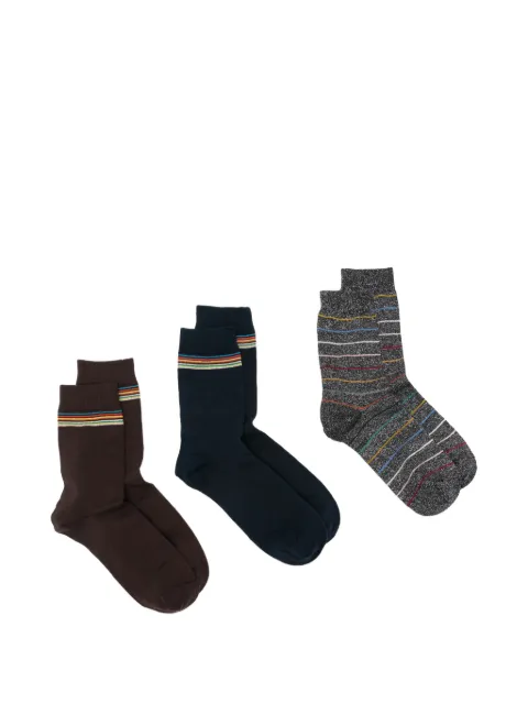 Paul Smith Artist Stripe three-pack socks Blue W1ASOCKW3PK71A