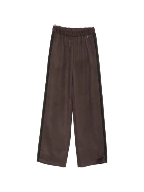 Herno elasticated-waistband palazzo pants Brown PT00058DR12934