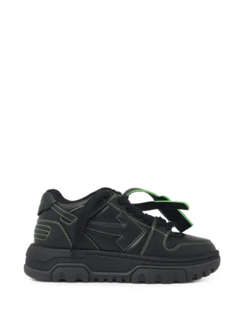 Off-White Out Of Office chunky black leather-blend sneakers Black OF05740001