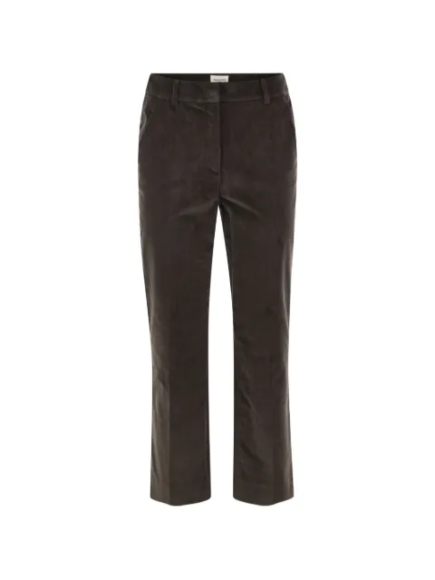 Weekend Max Mara velvet cropped trousers Brown 5136026206