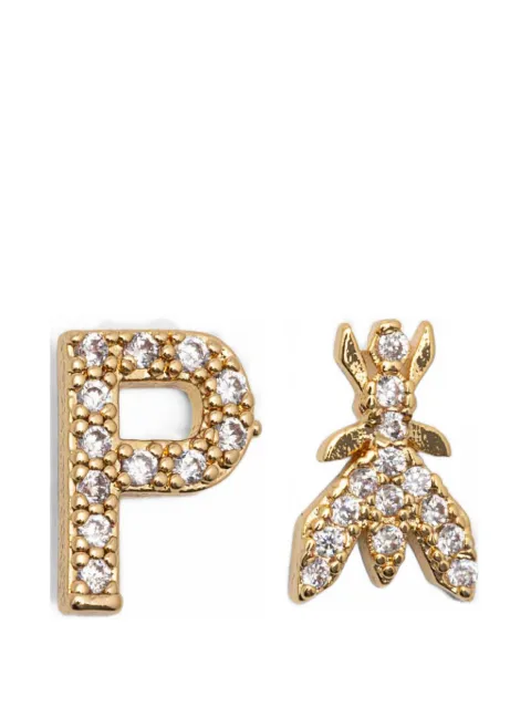 Patrizia Pepe Fly crystal-embellished earrings Gold 8J1056M009
