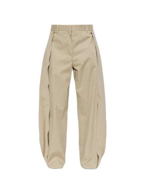 LOEWE draped wide-leg trousers Neutrals S359Y04XJ9