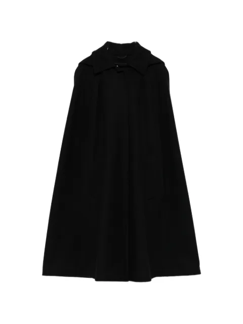 Prada Pre-Owned press-stud hooded cape Black CSVM9422
