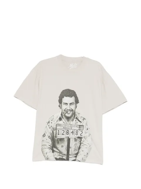 Melt graphic-print T-shirt Neutrals MS5436