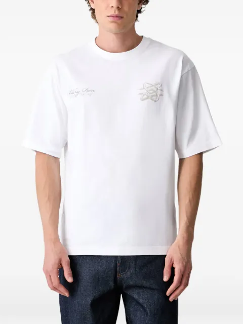Filling Pieces Boxy Bridge The Gap logo-print short-sleeve T-shirt White 422620501387