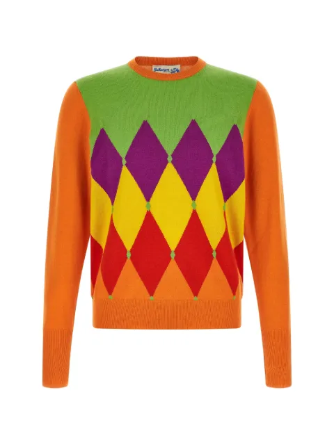 Ballantyne Classic Diamond sweater Orange B2P00012K14