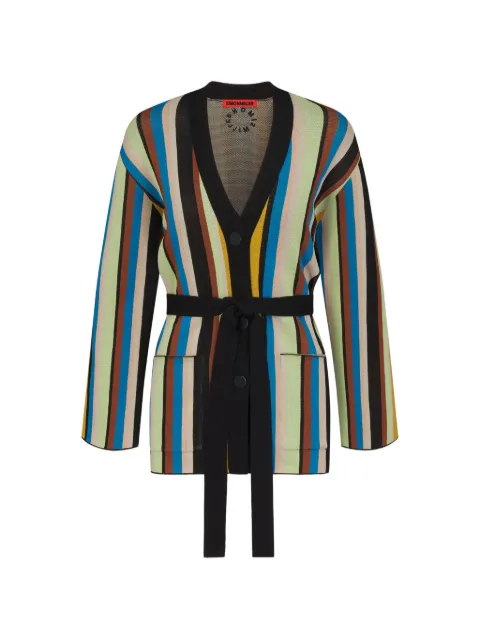 Simon Miller Max belted striped cardigan Black W72136079