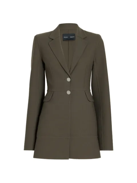 Proenza Schouler Maera jacket in bi-stretch double wool Green R2642001AW175