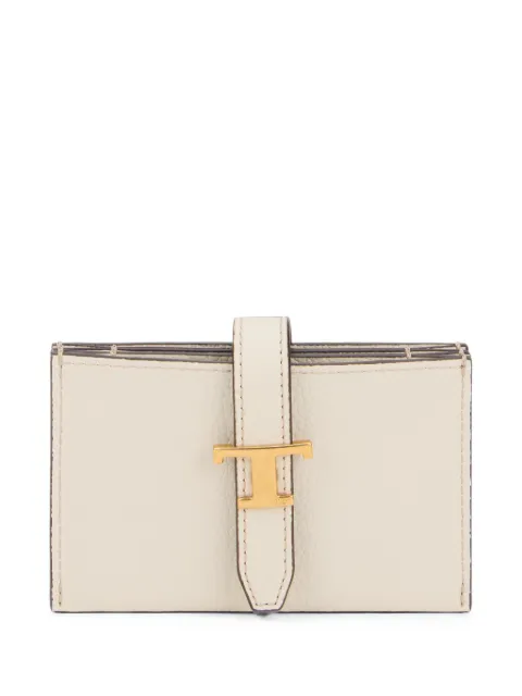 Tod's T Timeless leather wallet Neutrals XAWTIM59200WKA