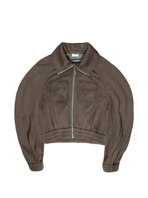 Brunello Cucinelli hooded zip-up jacket Brown MD828B2F06C8227