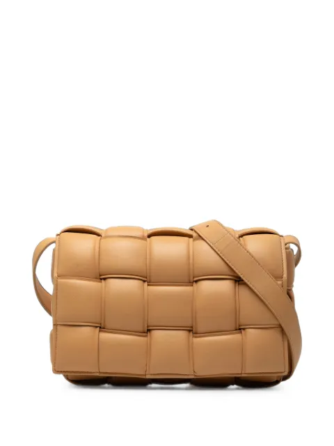 Bottega Veneta Pre-Owned 2012-2026 Nappa Intrecciato Padded Cassette crossbody bag Brown ISW49ISW8G9ANMY3