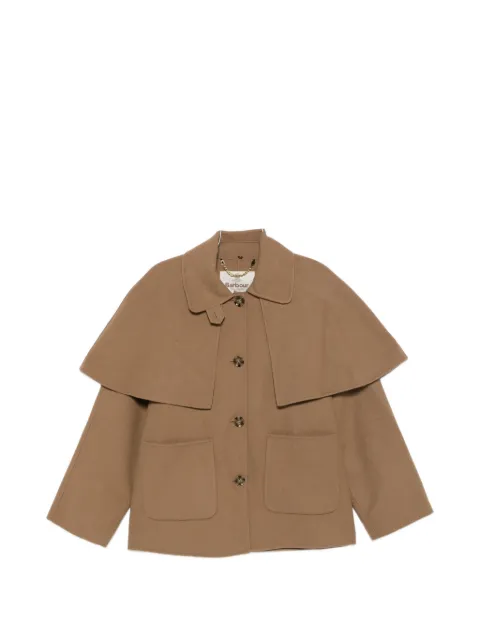 Barbour Aggy button-down coat Brown LWO0259BE51