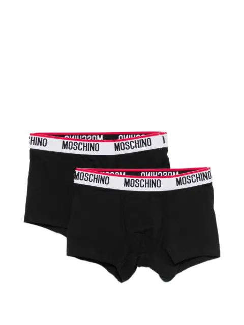 Moschino logo-waistband boxer briefs (set of two) Black A13944300