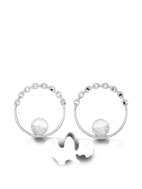 Moritz Glik Trupe Kaleidoscope Shaker hoop earrings Silver E1267