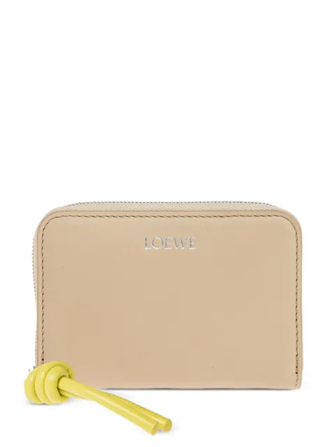 LOEWE Knot leather wallet Neutrals CEM1ZCPX02
