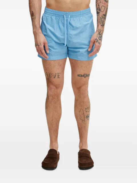 MM6 Maison Margiela logo-print drawstring swim shorts Blue MYBM40130