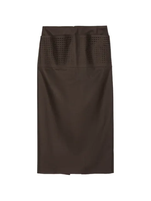 LESS laser-cut maxi skirt Brown 2Q8D13680