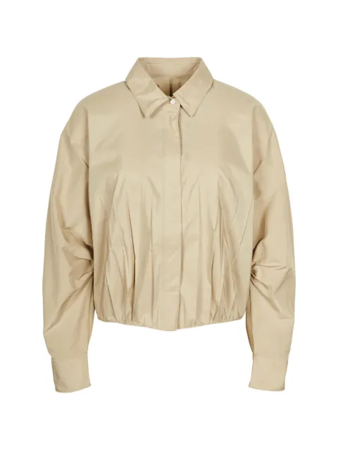 LESS pleated long-sleeved shirt Neutrals 2Q8213310