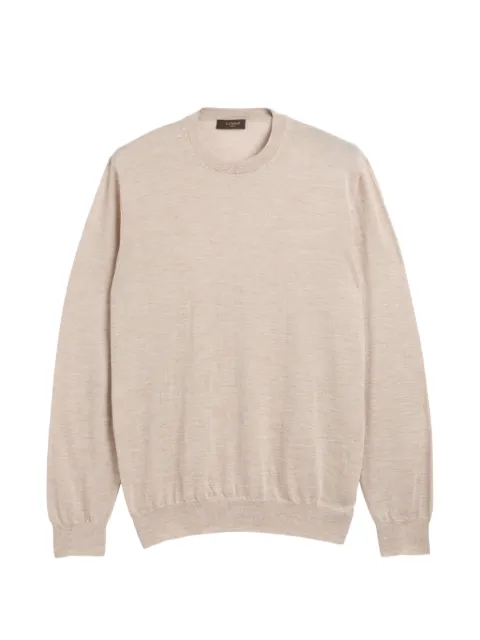 slowear crew-neck slim-fit sweater Neutrals 810234ZW206
