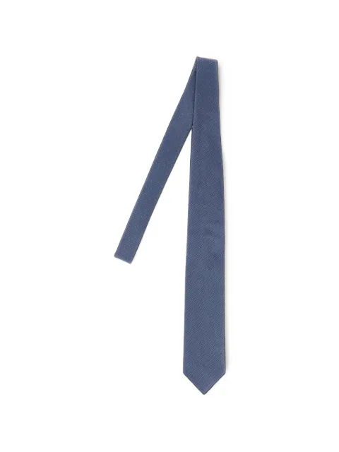 Brioni herringbone polka-dot tie Blue O61D00OE40J4890